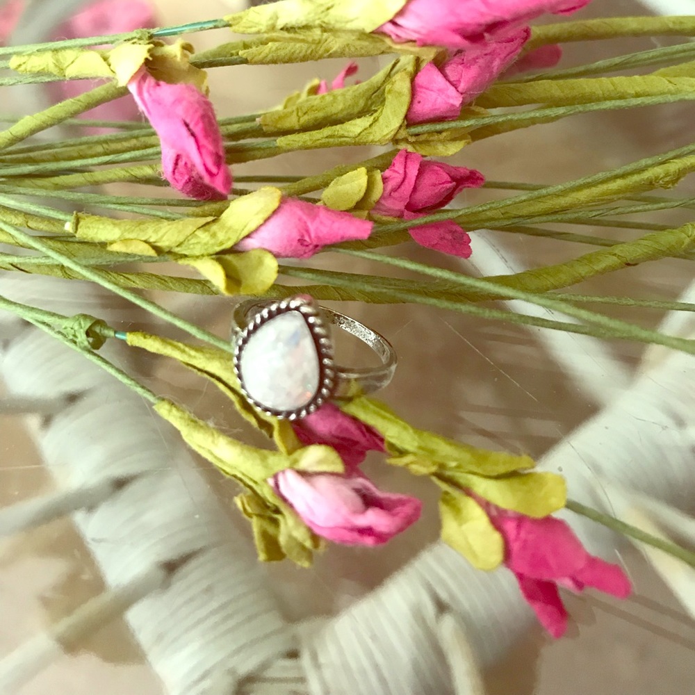 Silver tear stone